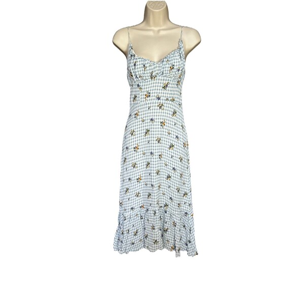 Reformation Embry Size 2 Midi Floral Dress Spaghetti Straps - Picture 4 of 16